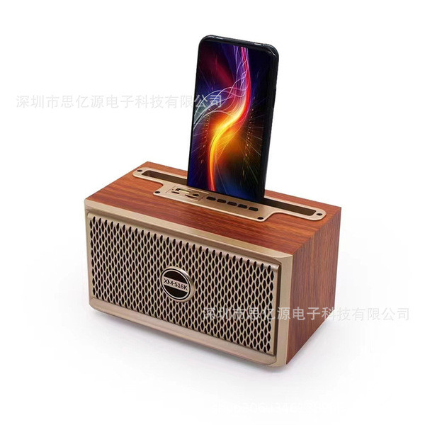 loa bluetooth mini loa bluetooth bass mạnh XM-516K Retro Gỗ Loa Bluetooth Ngoài Trời Di Động Di Động