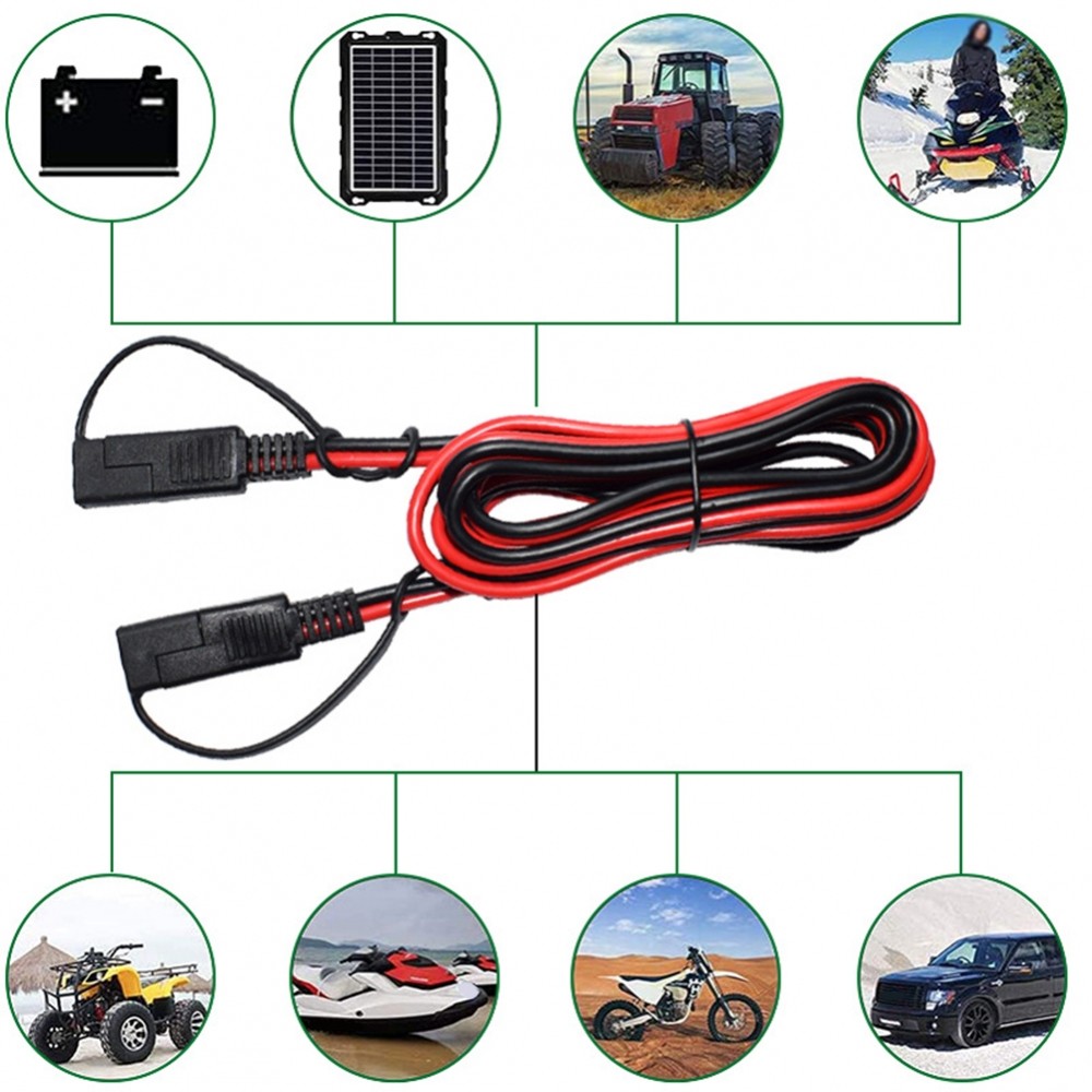 Đầu nối 14AWG Dây đồng 14AWG Cáp SAE 2 chân Thiết bị đầu cuối bằng đồng mạ niken