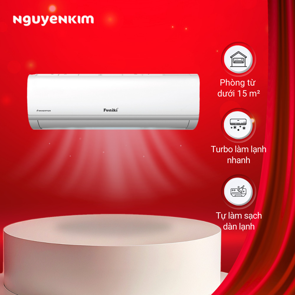 [Lắp đặt 0đ] Máy lạnh/Điều hòa Funiki Inverter 1 HP HIC09TMU