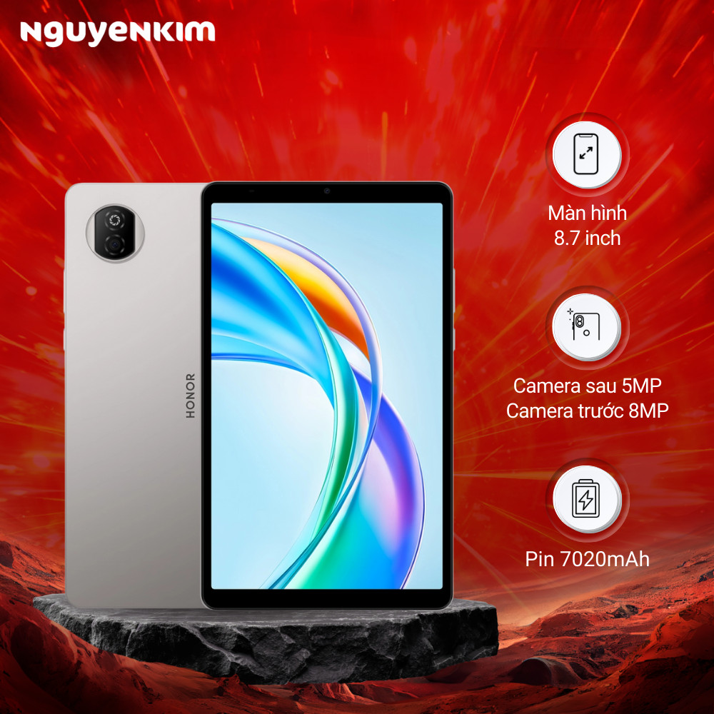 [Mới 2025] Máy tính bảng Honor Pad X7 WiFi 4GB/64GB Xám