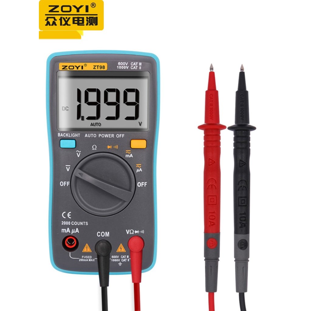 [Lựa chọn] ZT100 ZT101 ZT102 ZT109ZT111 Đồng hồ vạn năng bỏ túi kỹ thuật số có độ chính xác cao kỹ t