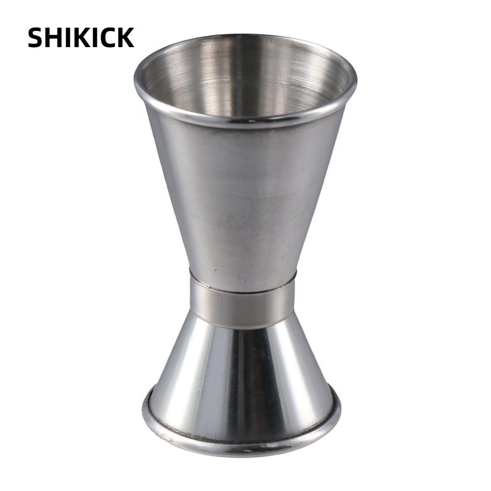 SHIKICK Double Cocktail Jigger, Thép không gỉ OZ / ML Bar Đo Jigger, Đo Hot Shot Bên trong Đồ uống J