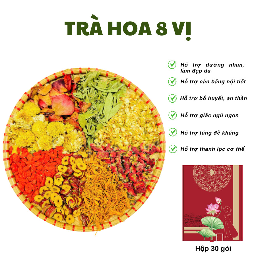 Trà Hoa 8 Vị - Thảo dược Zone