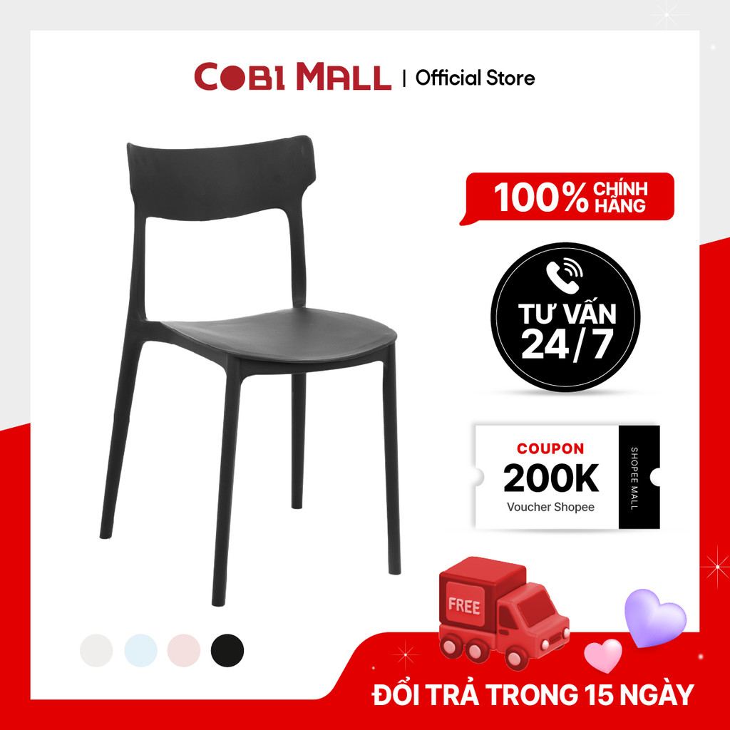 Ghế nhựa đúc cao cấp Nevada - Cobi Home