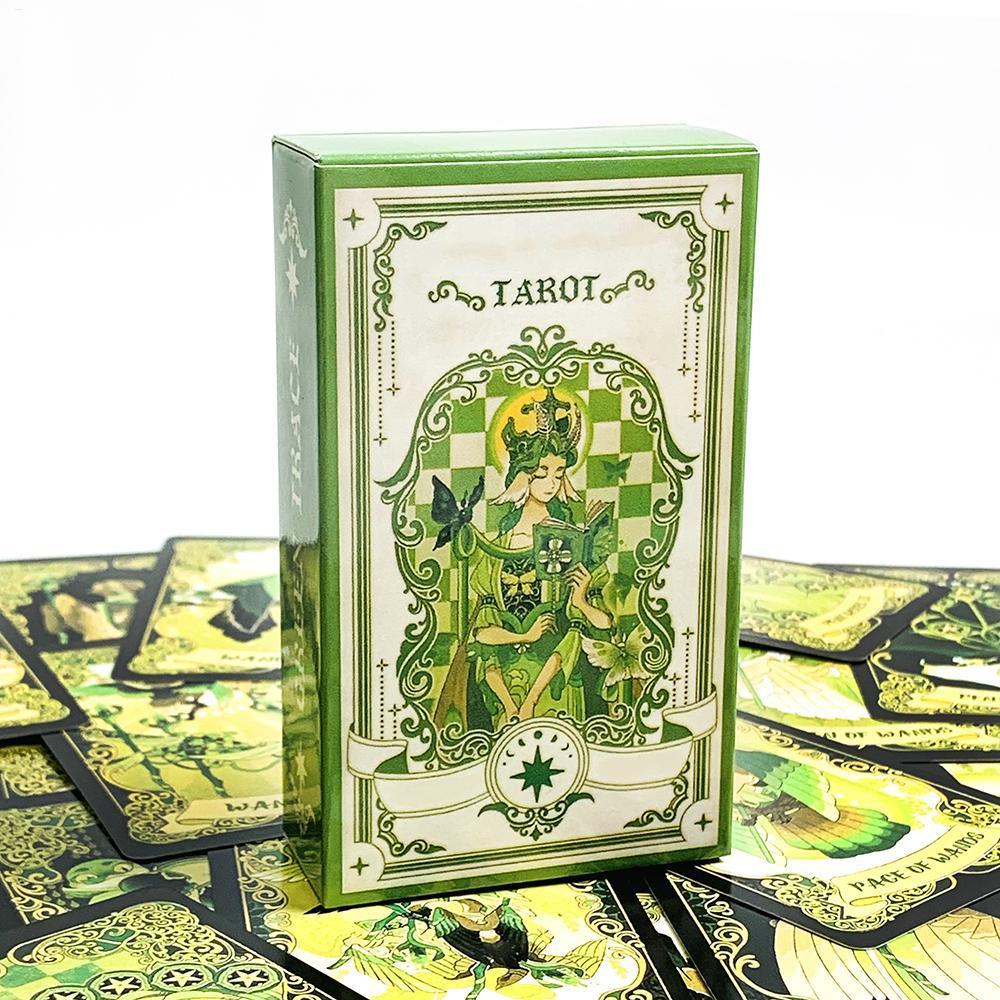 78 Chiếc Thẻ Dấu Vết Xanh Tarot Câu Chuyện-Driven Deck Huyền Bí Bói Toán Hướng Dẫn Tinh Thần Dựa Trê