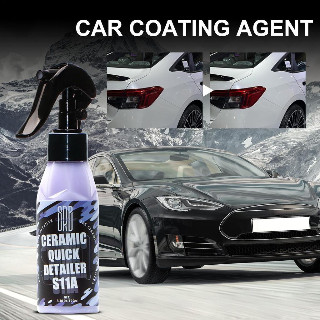 Chi tiết nhanh 100ml Sơn phủ gốm đánh bóng sơn kỵ nước phun cho ô tô Xe tải ô tô Xe tải xe burbvn