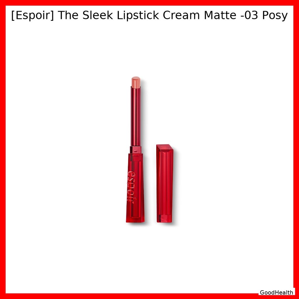 [Espoir] Kem Son Môi Sleek Matte -03 Posy / Son Môi Hàn Quốc Matte / Họa Tiết Kem / Chính Hãng 100% 