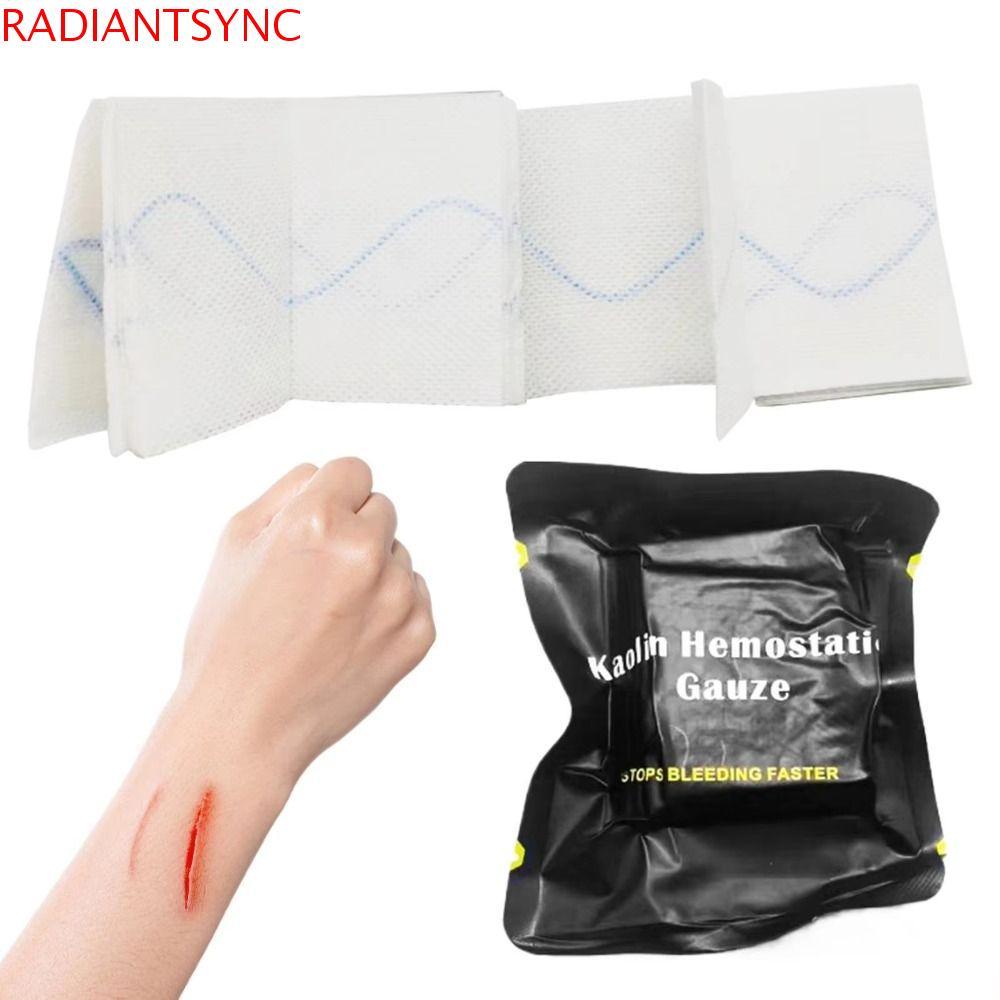 Gạc Kaolin Radiantsync cầm máu hiệu quả, vải không dệt kaolin và chitosan, phù hợp cho xử lý vết thư