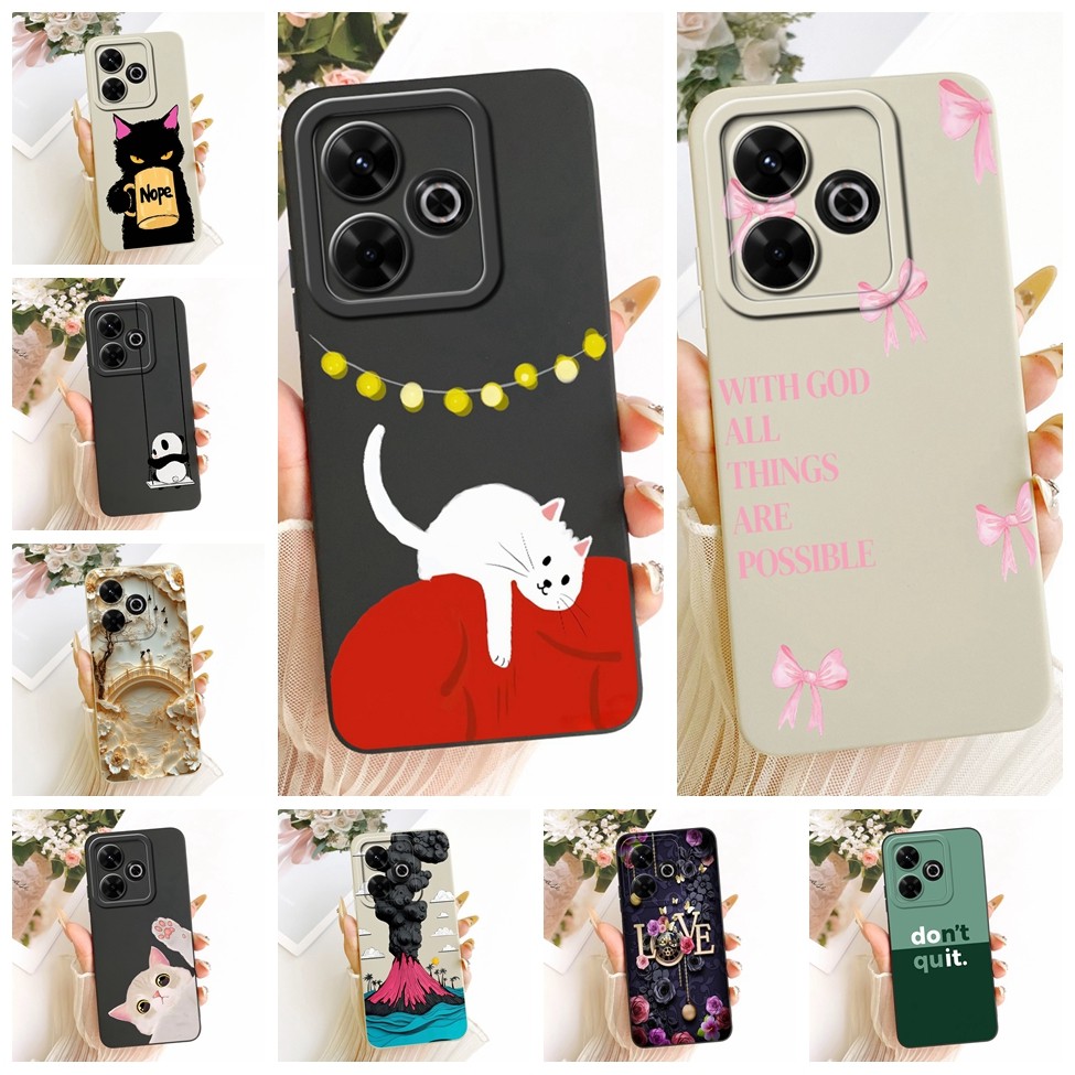 Dành Cho Redmi 13x 4G Ốp Lưng Thời Trang Sang Trọng Thoáng Mát Kawaii Vỏ Silicon Sơn Dễ Thương 2404A