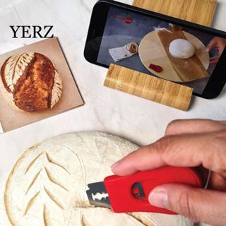 YERZ 2 chiếc Máy cắt bột đậu nành, có dao cắt thay thế Máy cắt tỉa bánh mì, Dụng cụ chấm điểm bánh mì Mini có thể mở rộng di động