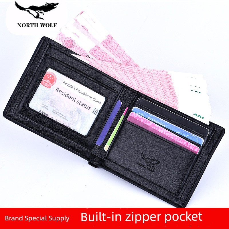 bóp tiền nam ví tiền nam Ví tiền nam mẫu ngắn nhiều ngăn da thời trang họa tiết nhiều ngăn ví da mềm