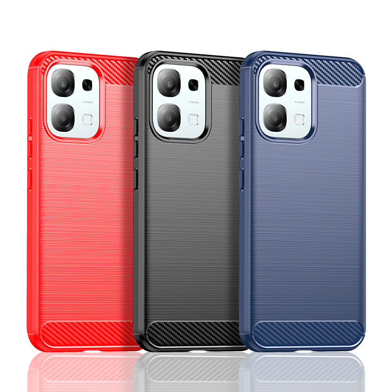 Ốp lưng OPPO A6 Pro 5G Vỏ nhựa TPU mềm bằng sợi Carbon cho Ốp điện thoại OPPO A6 Pro 4G