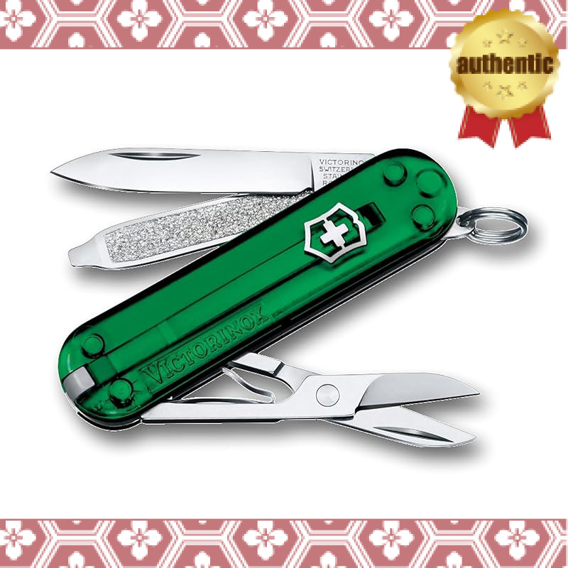 【Special Edition】 VICTORINOX Classic SD Classic Colors Green Translucent Swiss Army Knife Multi-func