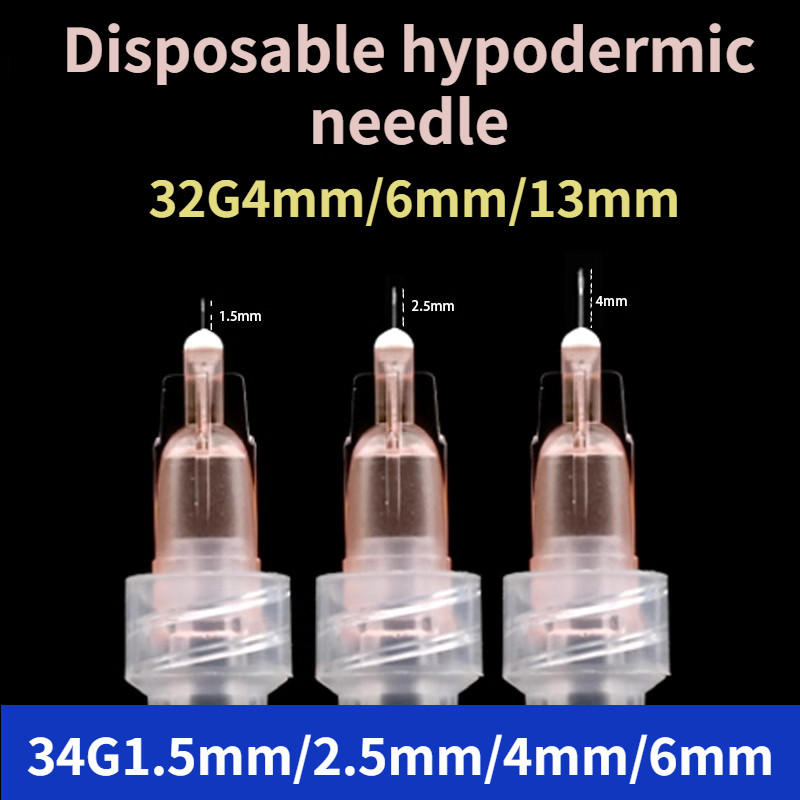 10-100 chiếc 32G4mm 32G6mm 32G13mm 34G1.5mm 34G2.5mm 34G4mm 34G6mm dùng một lần làm đẹp kim nhỏ