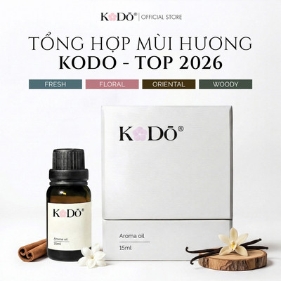 [Tổng Hợp Mùi Hương] Tinh Dầu Nước Hoa KODO Cao Cấp, Mùi Hương Sang Trọng, Thư Giãn, Dung Tích 15ml
