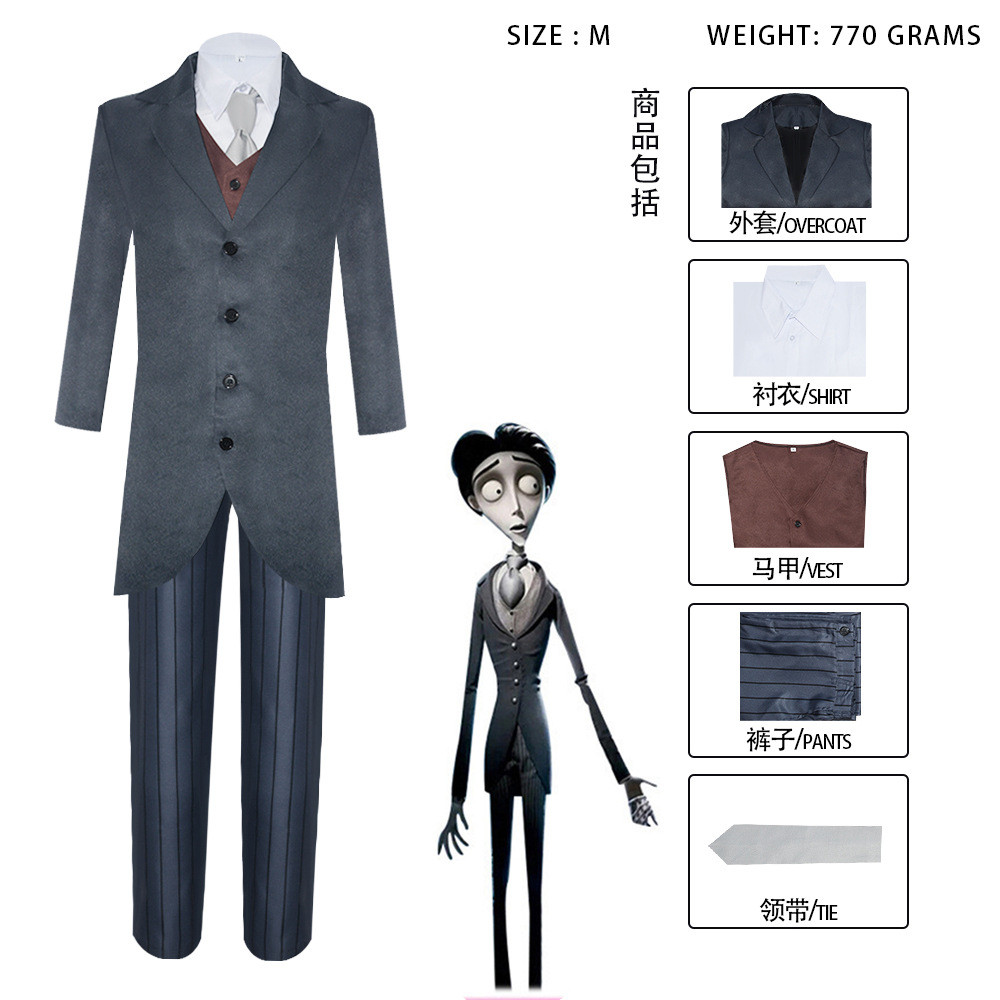 Zombie Cô Dâu cosplay Halloween - Trang phục hóa trang hoàn chỉnh