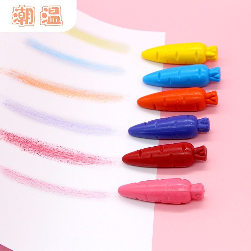 New Product#Carrot-shaped crayons are non-toxic, do not stain hands, are washable, suitable for kind