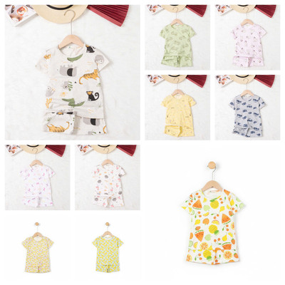 Bộ ngắn tay mùa hè cotton LITIBABY bé trai B004 size 2 đến 10 tuổi