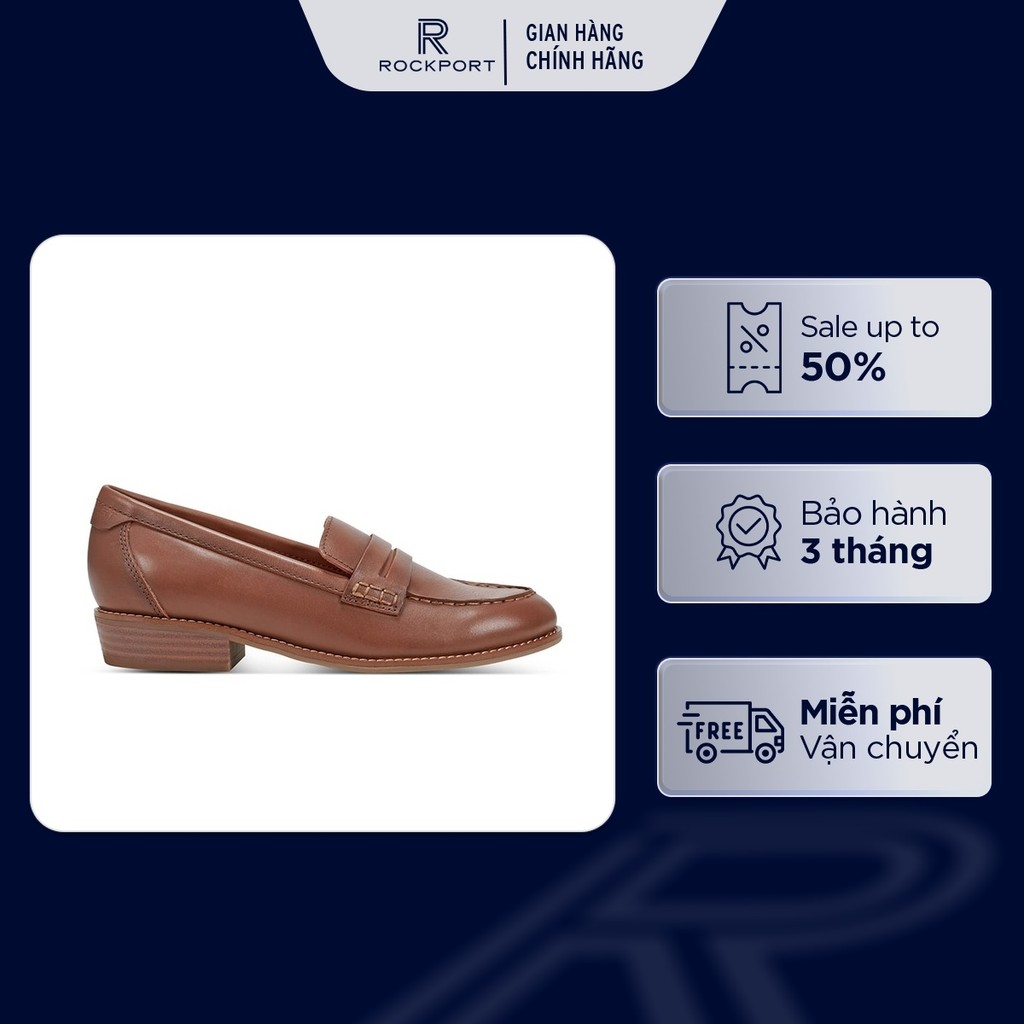 Giày Lười Nữ Rockport Elisea Penny Loafer ELISEA0DNA01 243 | Giày Lười Da Cao Cấp, Thanh Lịch, Êm Th