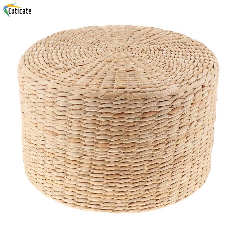 12 '' Mộc Mạc Đệm Sàn Ống Hút Pouf Ghế Thiền Ottoman Trang Trí Nhà-S