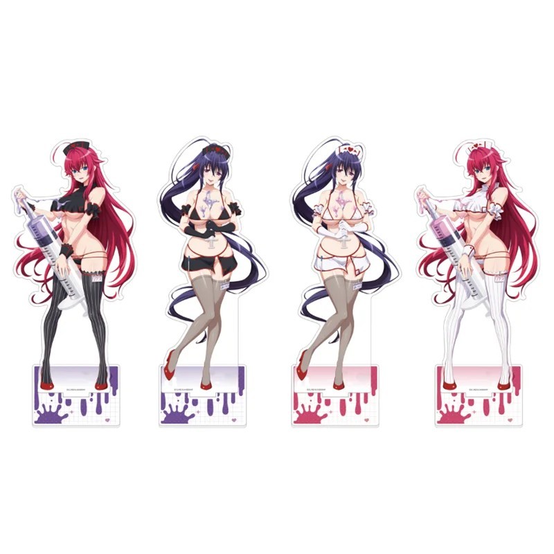 Standee anime High School DxD mô hình Mica Acrylic trang trí Rias Gremory Akeno Himejima figure deco