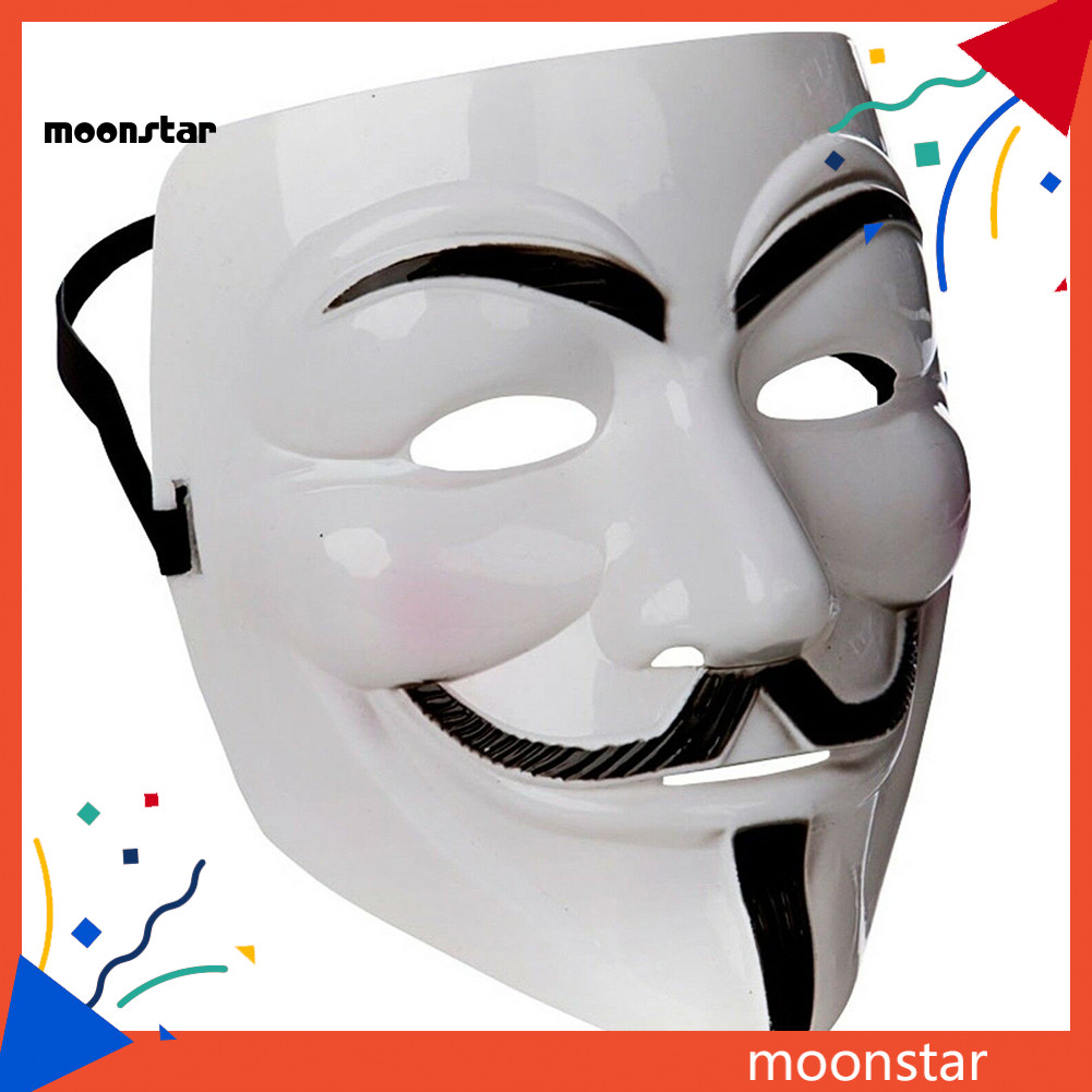 MOO Anonymous Hacker V cho Vendetta Master Face Mask Fancy Dress Đạo cụ Halloween