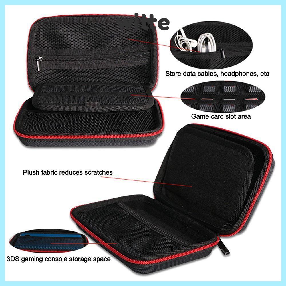 Hộp đựng WITTE, Túi đựng đồ chống nước chống sốc, Vỏ bảo vệ cứng EVA di động cho phụ kiện trò chơi 3