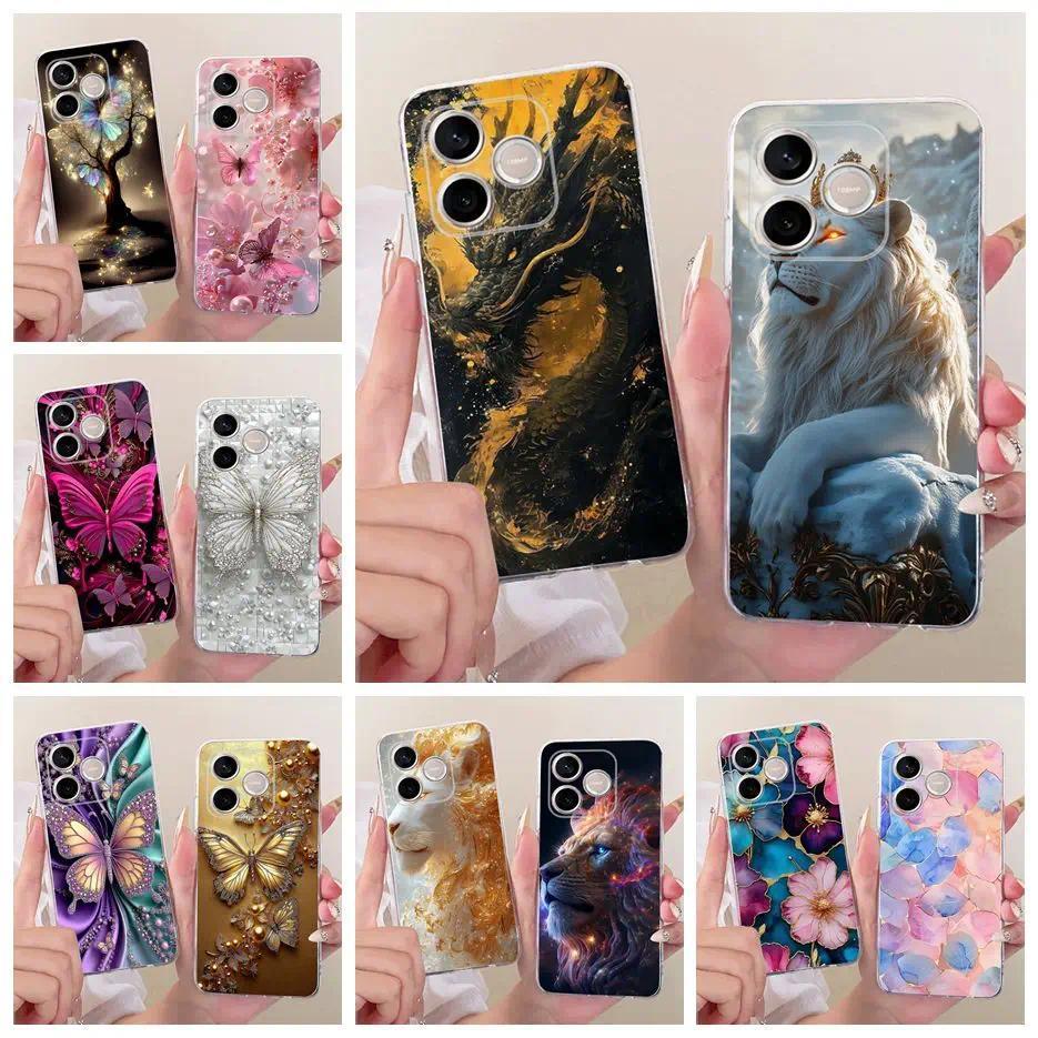 Dành Cho Honor 500 Smart Case Honor600 Lite LNA-NX1 Cool Lion Dragon Painted Cover Soft Slim Phone C