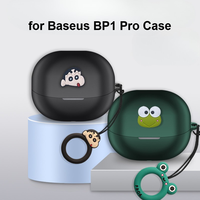 Case for Baseus BP1 Pro Cute Stitch Snoopy Lanyard Cartoon Baseus M3s Silicone Soft Case Shockproof 