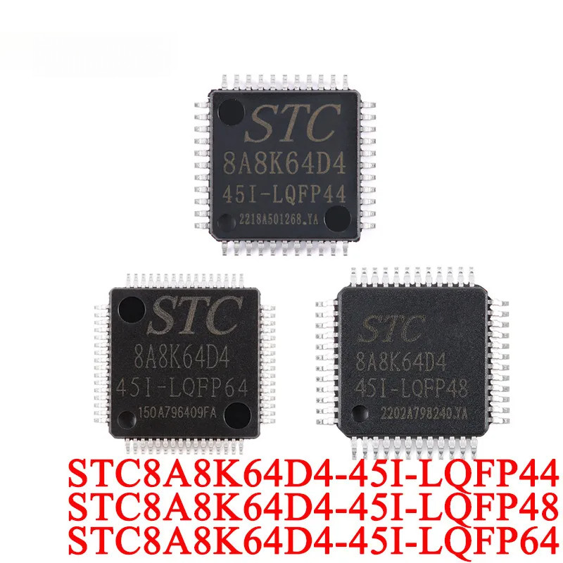 STC8A8K64D4 STC8A8K64D4-45I STC 8A8K64D4 LQFP64 LQFP48 LQFP44 Chip Đơn Tăng Cường 1T 8051 Bộ Điều Kh