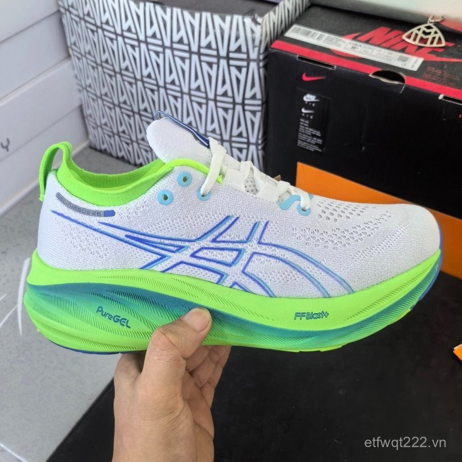 Giày chạy bộ nam Asics Gel-Nimbus 26 Gel-Nimbus 25 Giày thể thao đệm nhẹ FINW