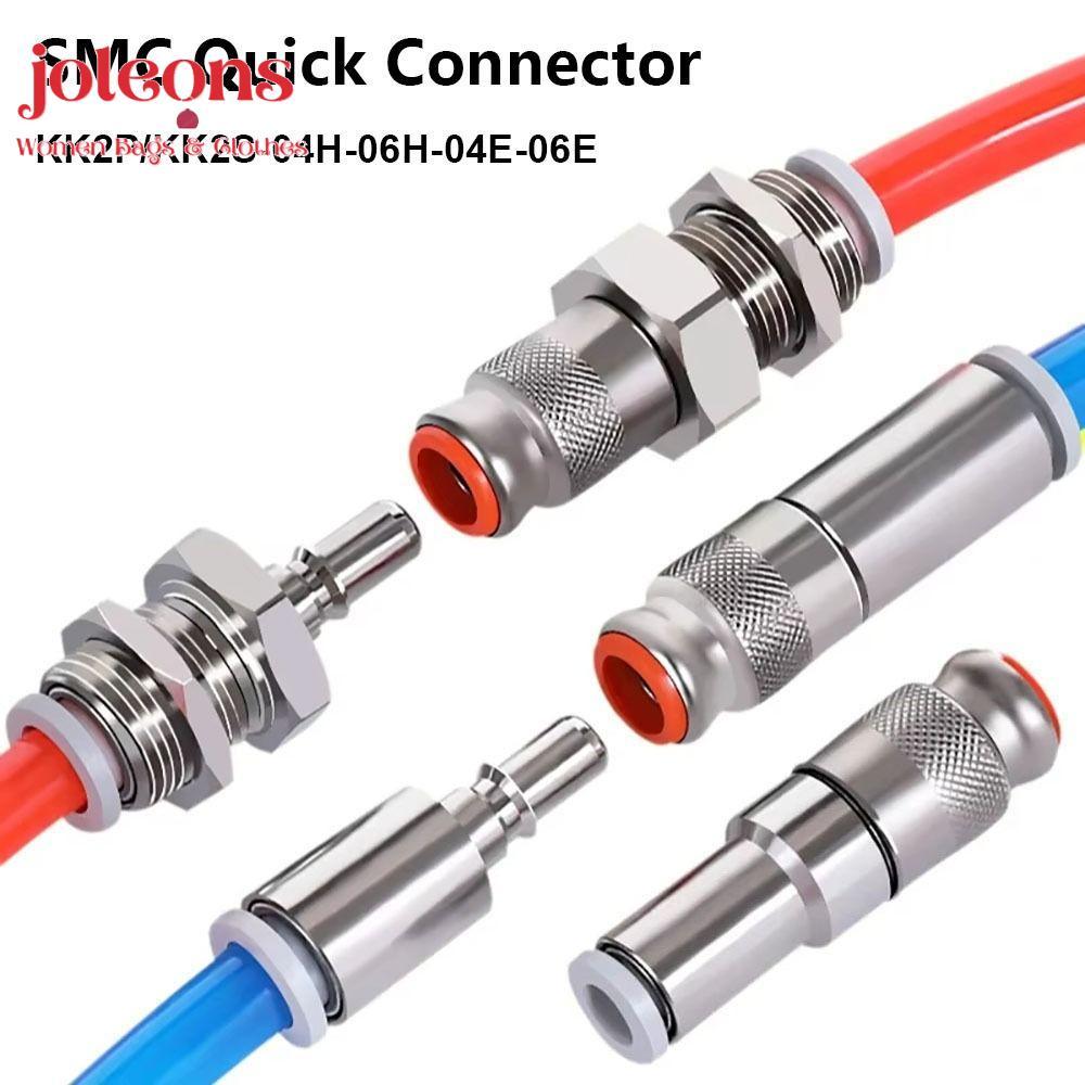 JOLEONS 1 Cái Đầu nối nhanh khí quản, KK2P / KK2S-04H-06H-04E-06E-06E Ống PU Khớp nối nhanh, Lắp ống