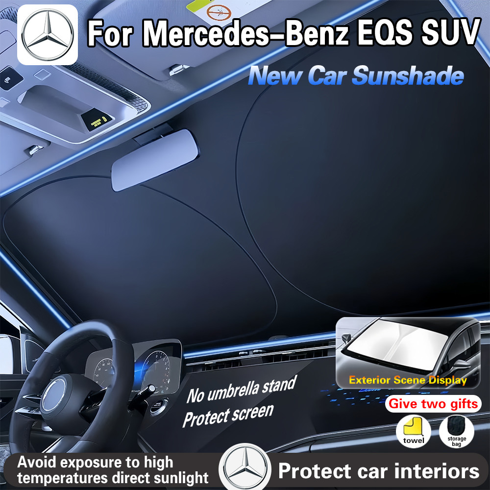 Dành Cho Xe Mercedes-Benz EQS SUV Tấm Che Nắng Ô Tô Kính Chắn Gió Đặc Biệt Mùa Hè Chống Nắng Và Cách