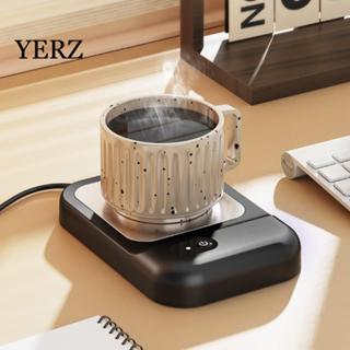 YERZ Máy hâm nóng cốc điện YZ, Máy hâm nóng cốc cà phê có độ ồn thấp thông minh, Đế chống trượt di động Tiết kiệm năng lượng Tấm sưởi ấm nhanh Bàn làm việc tại nhà