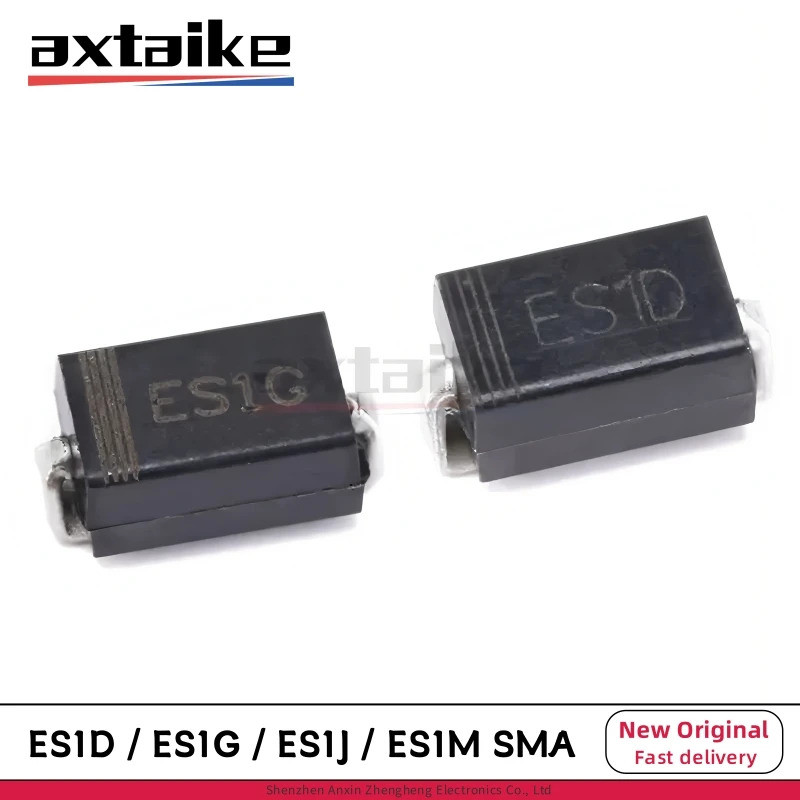 100 CÁI ES1D ES1G ES1J ES1M SMA DO-214AC 1A 200V 400V 600V 1000V SF14 SF16 HER107 UF4007 SMD Bộ chỉn