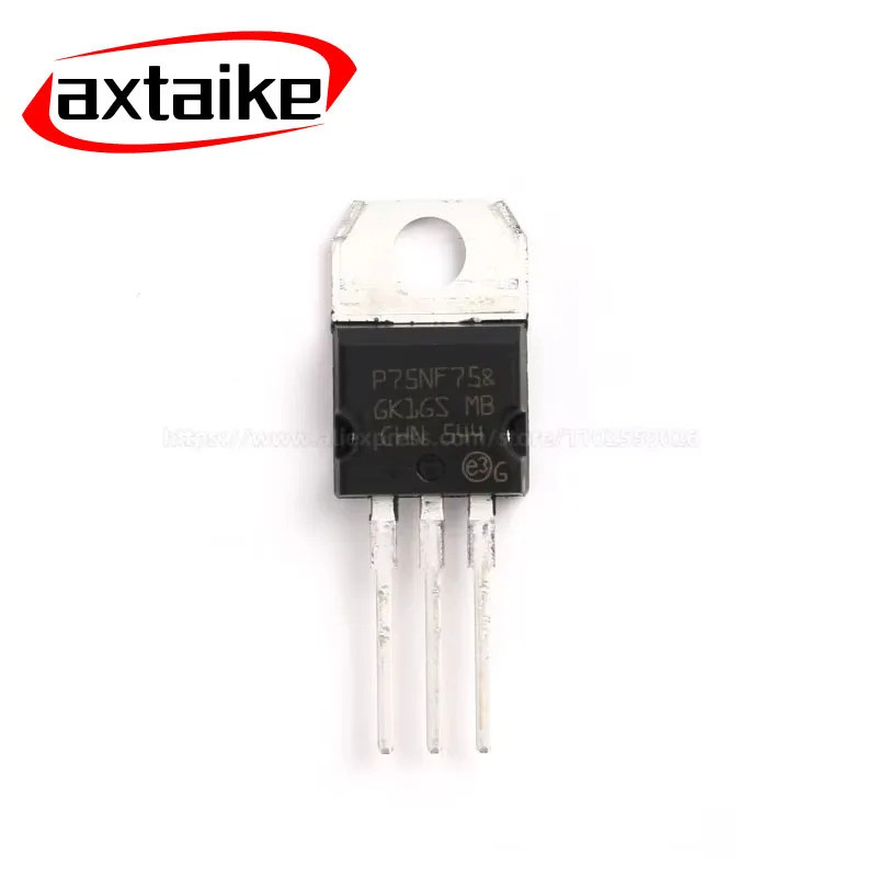 10 CÁI STP75NF75 P75NF75 TO-220 75V 80A 300W 75NF75 DIP N-Channel MOSFET Transistor 03M9