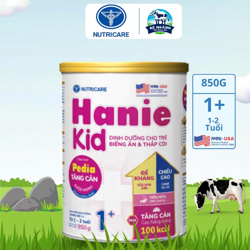 Sữa Nutricare Hanie Kid 1+ 800g tăng cân , tiêu hóa 1-2 tuổi
