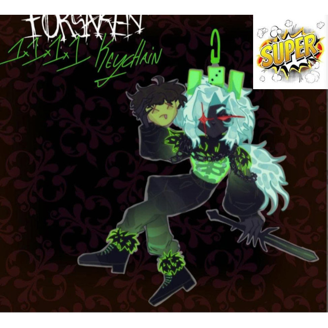 Móc khoá FORSAKEN - 1x1x1x1 / 1x4 KEYCHAIN