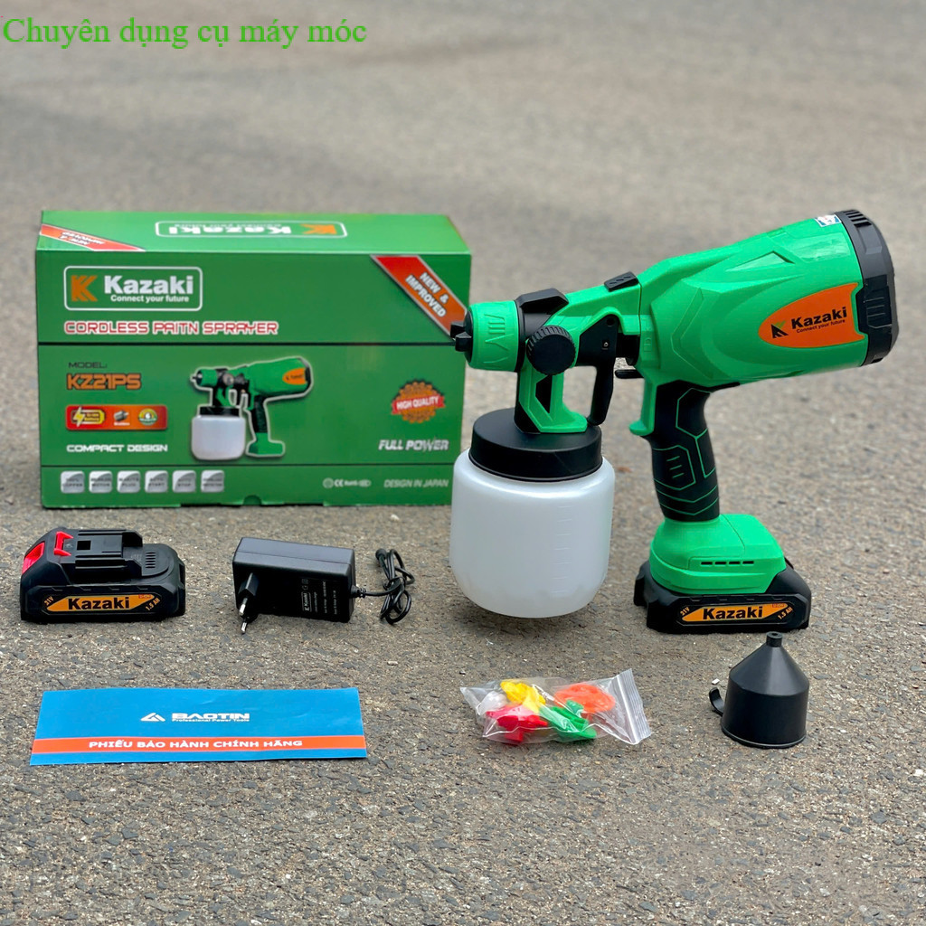 Máy Phun Sơn KAZAKI xài chân m21 dekton - KZ21SF / Thể Tích Bình 8000Ml  Sử Dụng Chân Phổ Thông SHOP