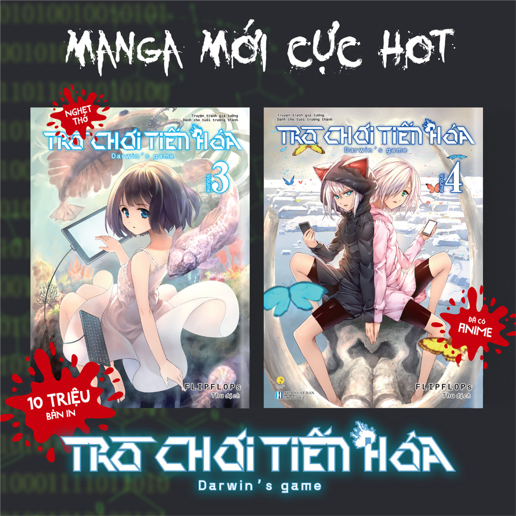 Sách - Combo Darwin’s Game – Trò Chơi Tiến Hóa (Tập 3+4) [bookhouse-367]