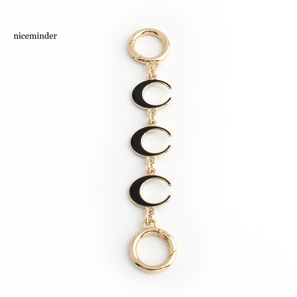 ZNCE _ Strong Purse Chain Extension Chain Chuỗi mở rộng Diy Dây đeo vai Thay thế nhẹ Hình mặt trăng 