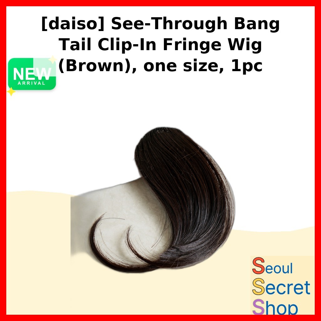 Tóc giả kẹp đuôi xuyên thấu màu nâu, style Hàn Quốc - Seoul Secret