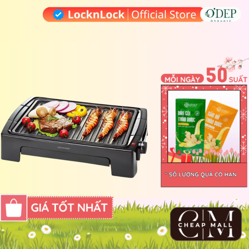 Bếp nướng điện không khói LocknLock Chính hãng EJG232 - Bảo Hành 24 tháng - CHEAP CMO