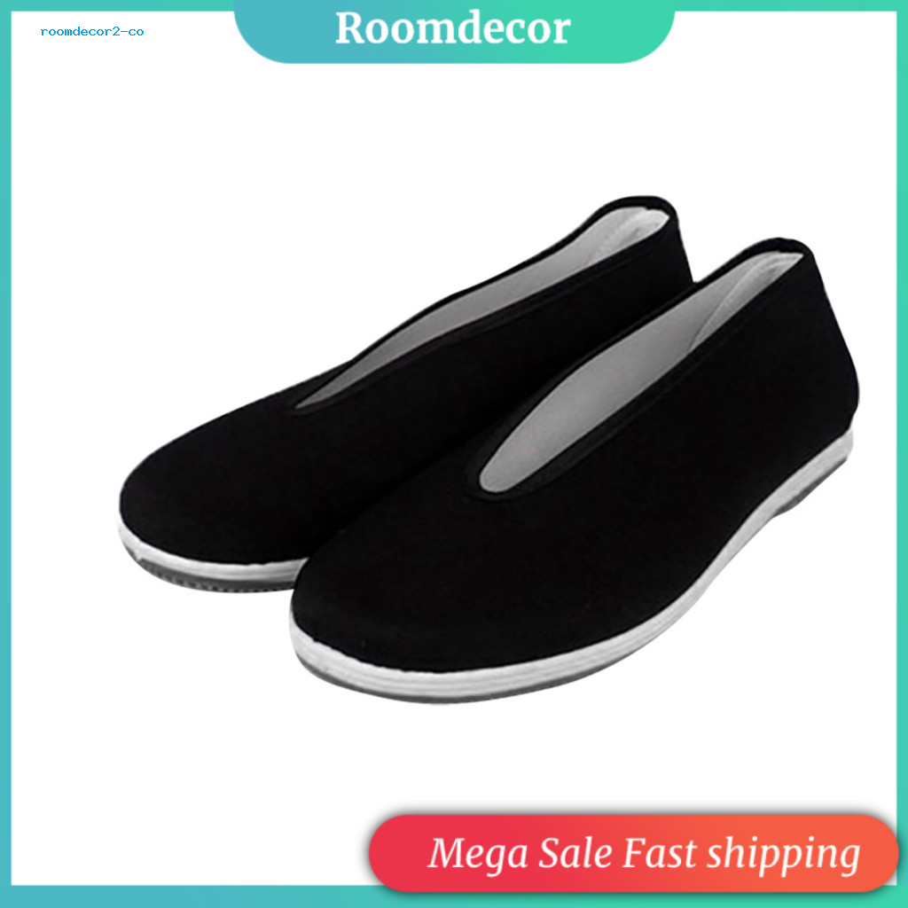 < roomdesign > Nam Truyền Thống Kung Fu Cotton Vải Tai-chi Old Bắc Kinh Giày Thường Ngày