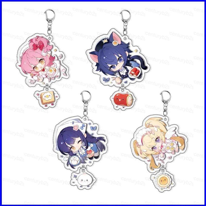 G2P Shugo Chara Móc Khóa Acrylic Hinamori Amu Mặt Dây Chuyền Tsukiyomi Ikuto Túi Phụ Kiện Anime Ngoạ