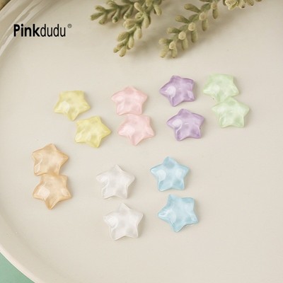 Bông tai hình trái tim màu kẹo style boho, chất liệu acrylic và nhựa, phù hợp hàng ngày - PD1376