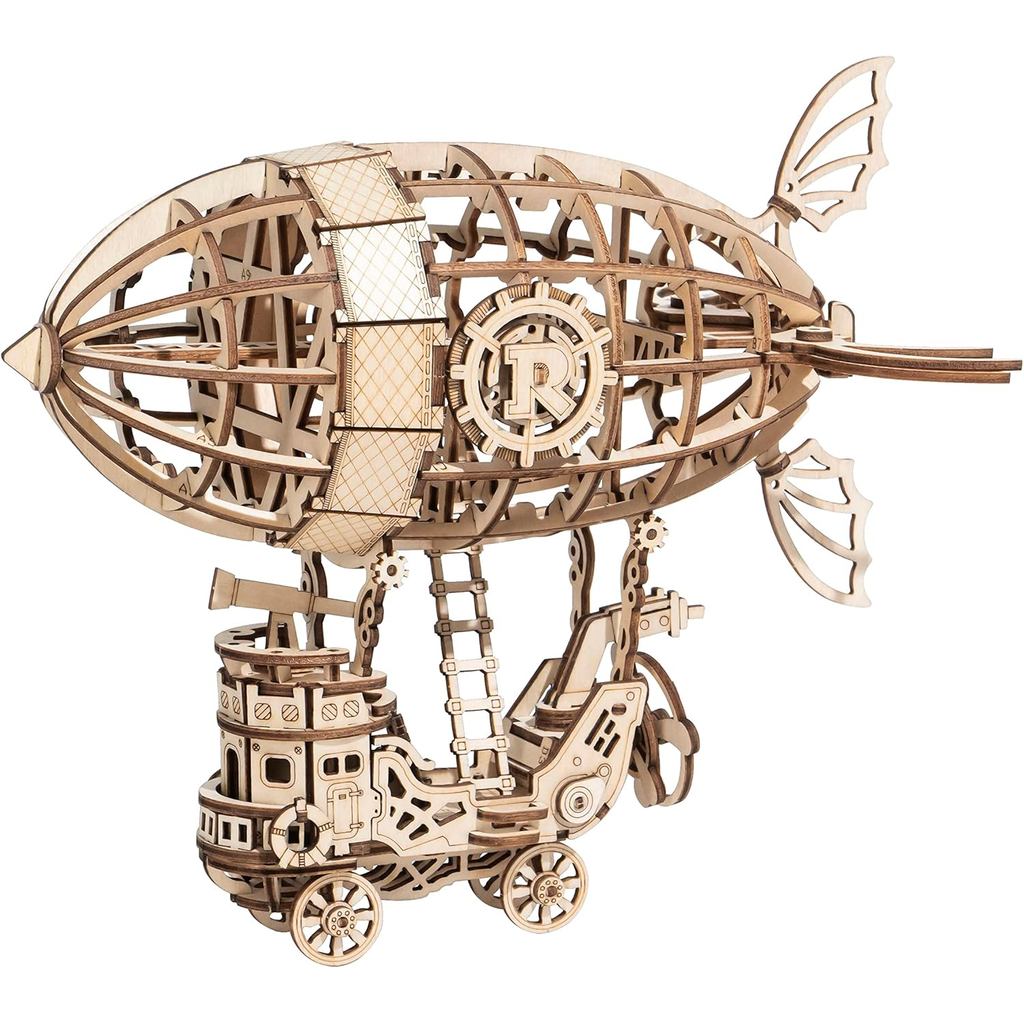 Rolife 3D Câu đố bằng gỗ Airship dành cho trẻ em và người lớn - Bộ xây dựng mô hình, Teaser trí tuệ 