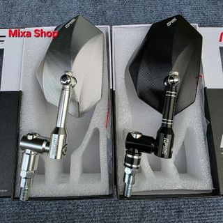 Gương H2C V7 xoay 360⁰, mặt gương rộng 7,9cm đủ tiêu chuẩn Giao thông, Kính H2C V7 xoay thân kính là Nhôm CNC 3D sắc nét