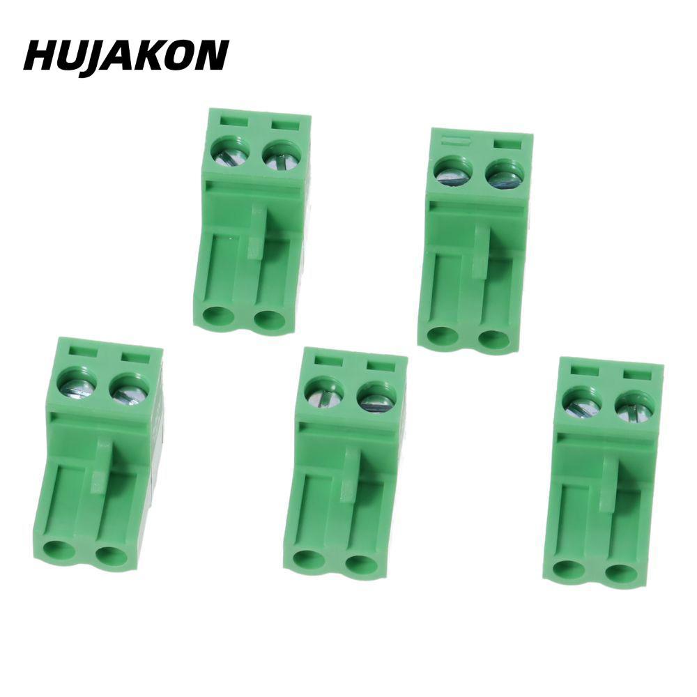HUJAKON 10 chiếc Vít PCB, PCB Mount 5.08mm Pitch Phoenix Type Connector, 3 cực KF2EDG 2 Pin Thiết bị