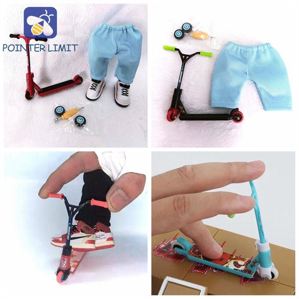 POINTER LIMIT Finger Scooter, Xe tay ga Model Movement Mini Scooter, Mới lạ Hợp kim Fingerboard Đồ c